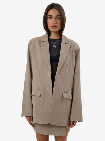 THRILLS - Allegra Twill Suiting Blazer in Tan/Black