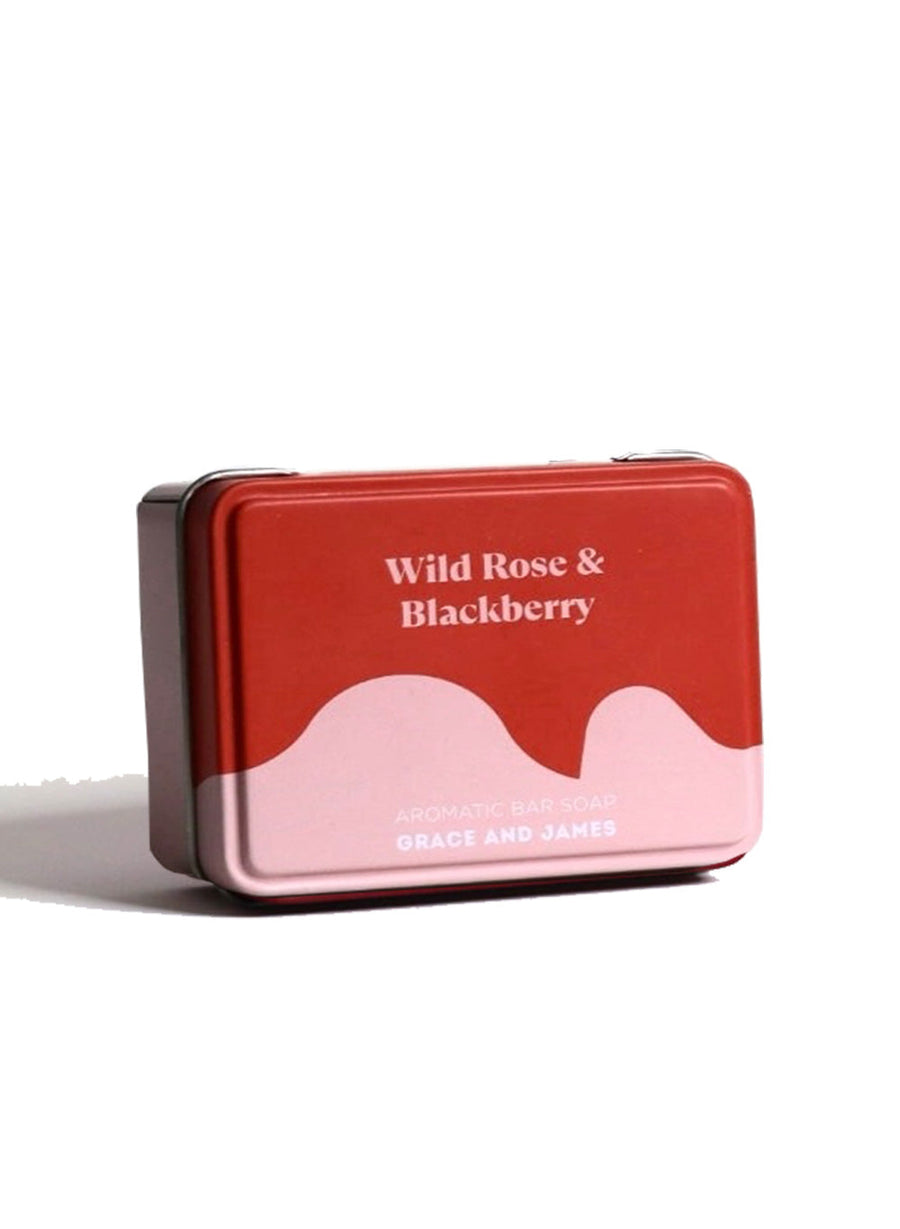 GRACE AND JAMES - Wild Rose & Blackberry Bar Soap 80g