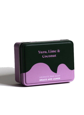 GRACE AND JAMES - Yuzu, Lime & Coconut Bar Soap 80g