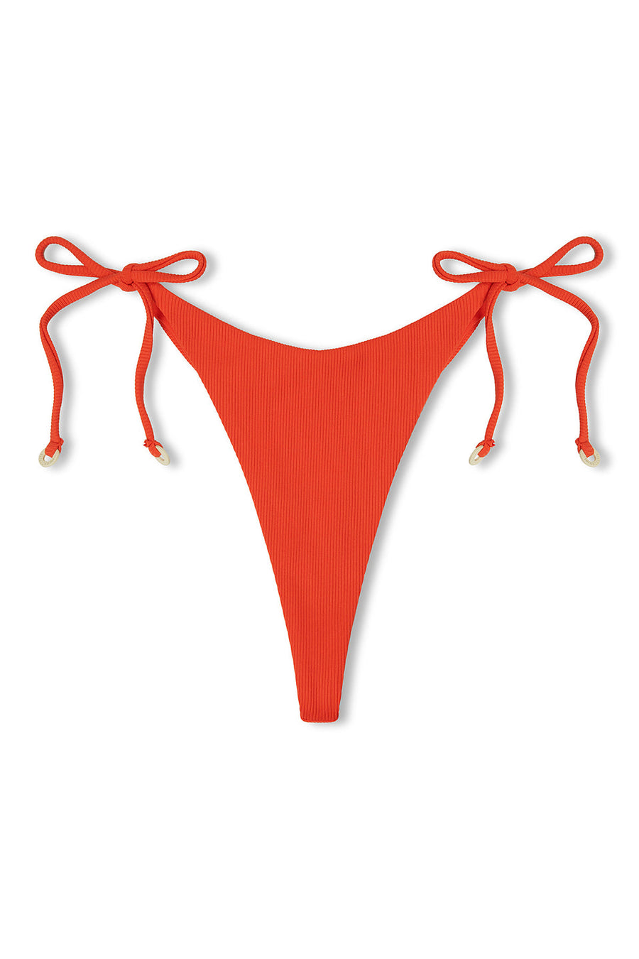 Zulu & Zephyr - Chilli Curve Tie Thong Brief in Chilli