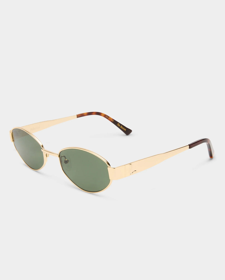 Luv Lou - The Boston in Shiny Gold (Khaki Lenses)