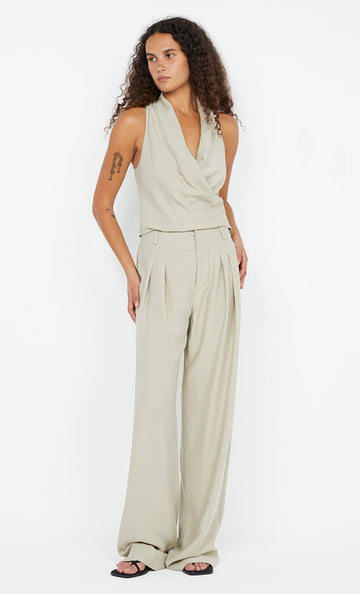 Bec + Bridge - Anka Wrap Top in Pumice