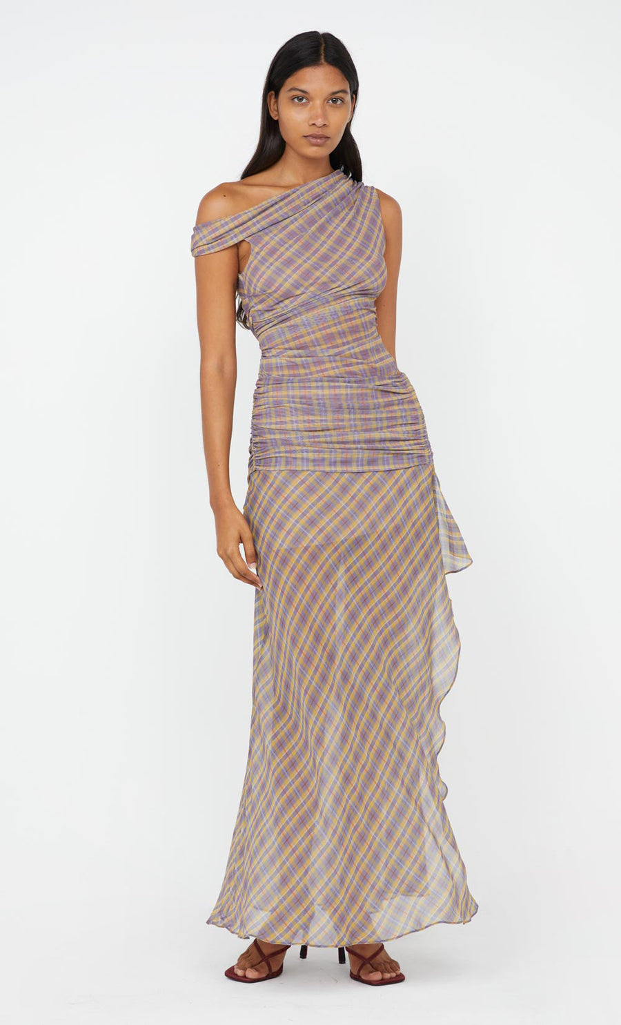 Bec + Bridge - Aurelia Aysm Dress in Violet Check