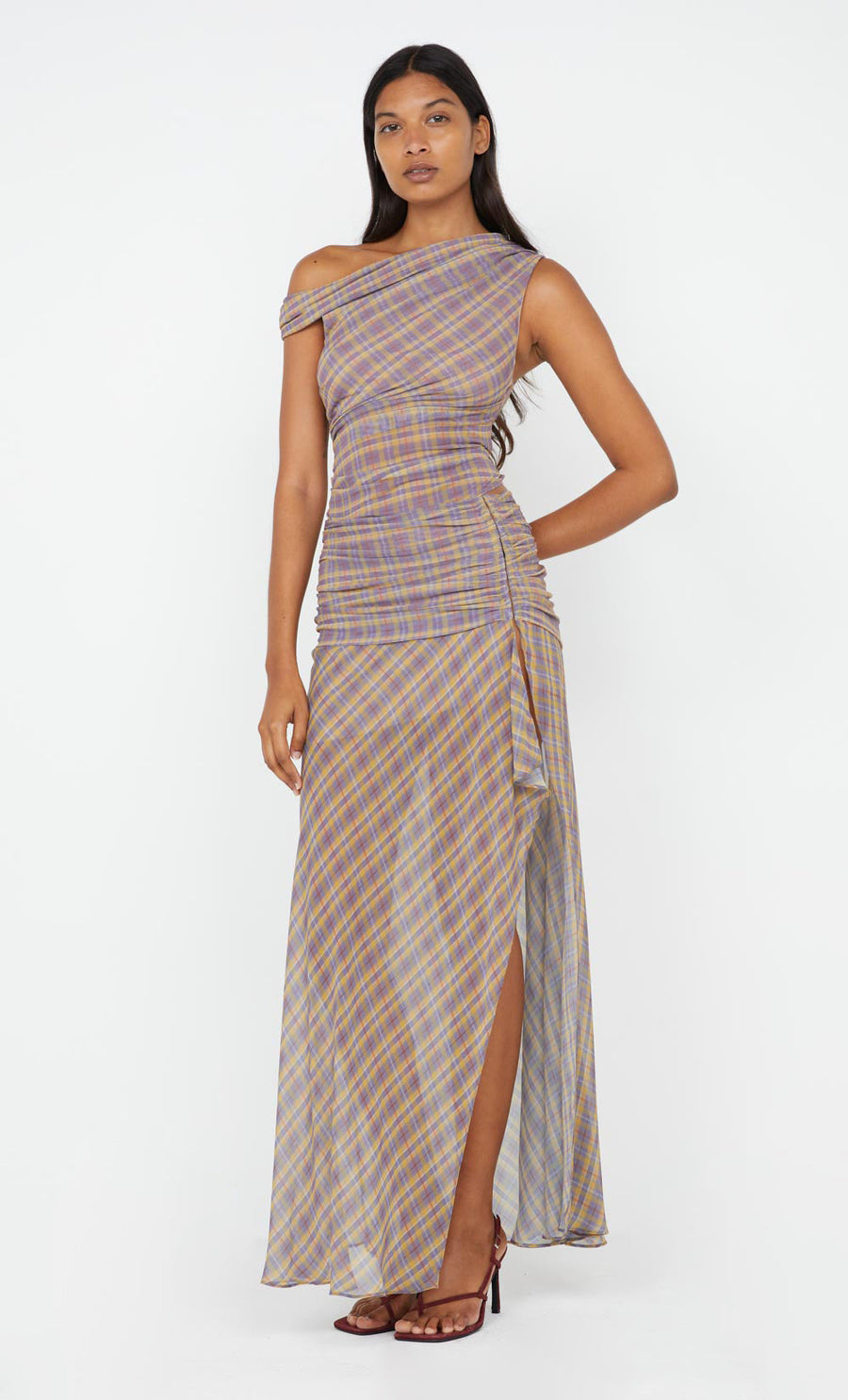 Bec + Bridge - Aurelia Aysm Dress in Violet Check