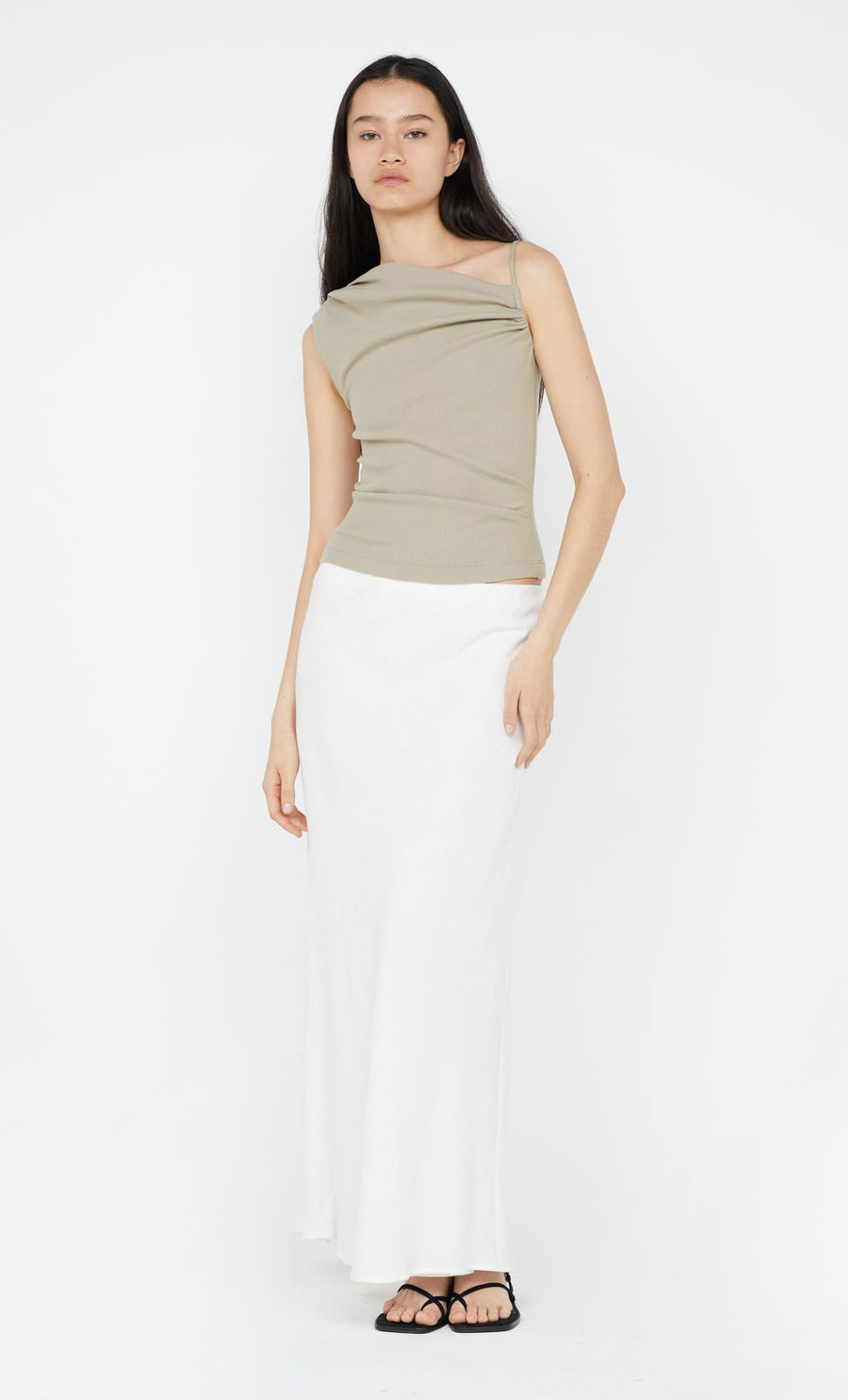 Bec + Bridge - Leila Asym Tank in Taupe