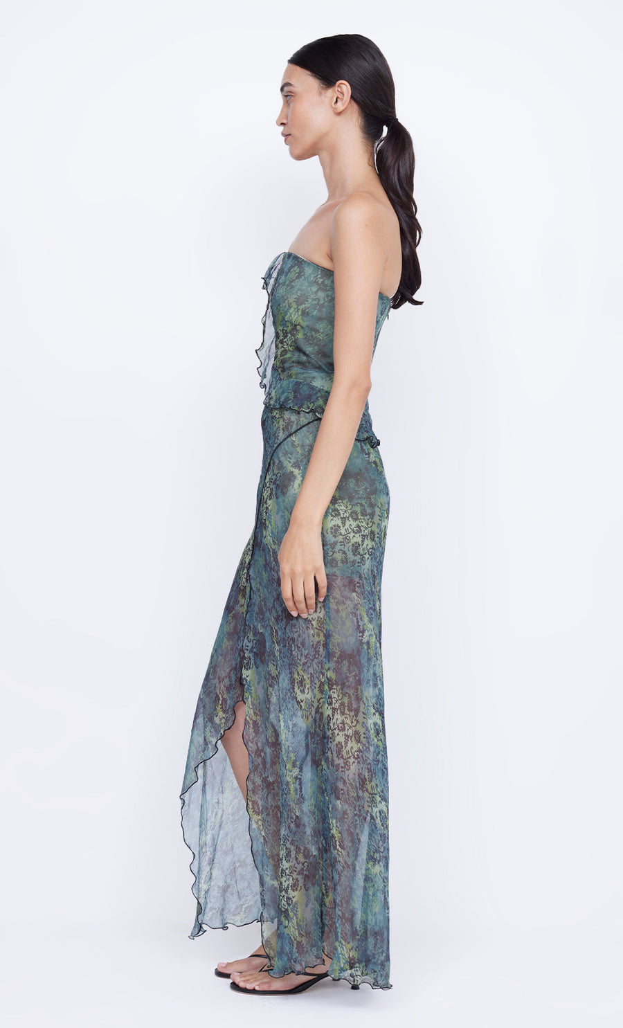 Bec + Bridge - Opal Strapless Maxi Dress in Nouveau Bleue