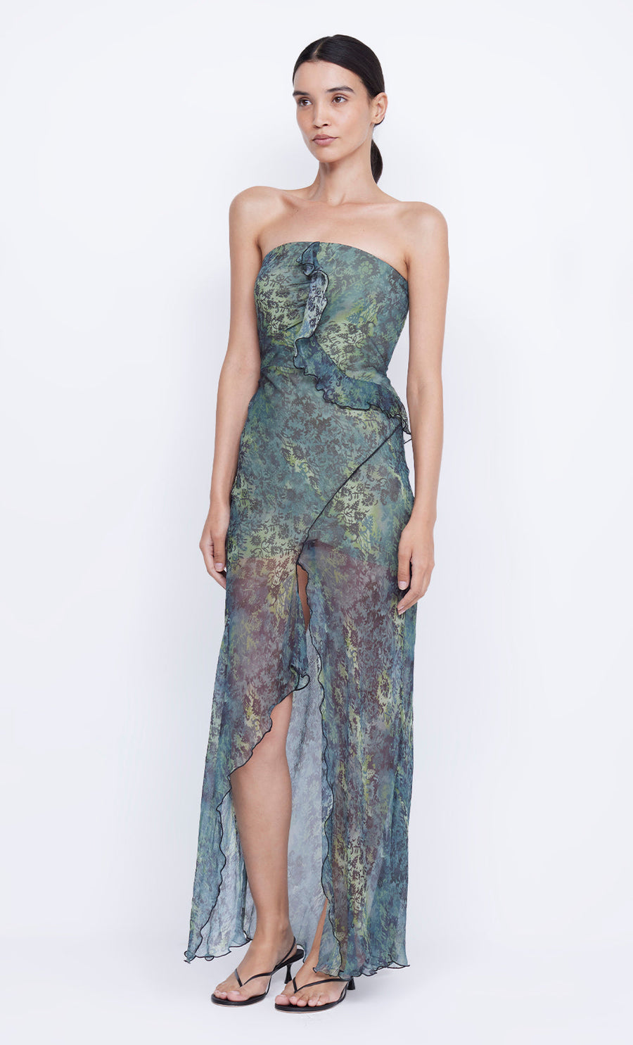 Bec + Bridge - Opal Strapless Maxi Dress in Nouveau Bleue