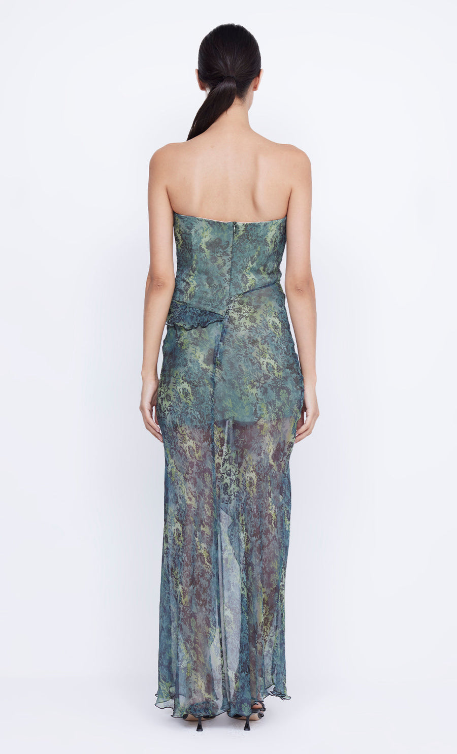 Bec + Bridge - Opal Strapless Maxi Dress in Nouveau Bleue