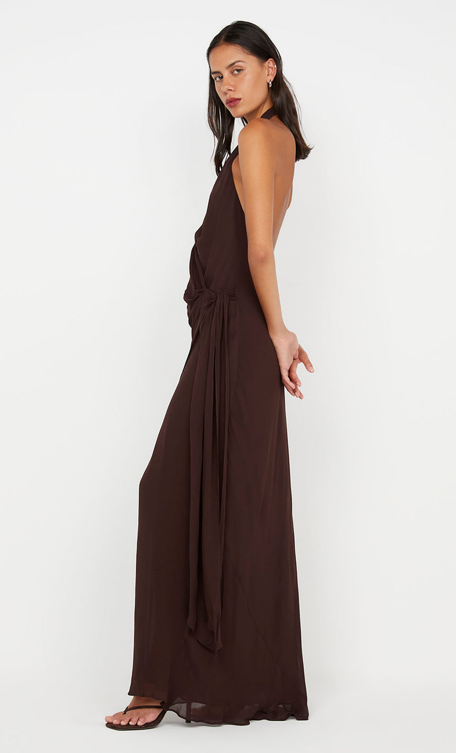 Bec + Bridge - Soneva Wrap Dress in Dark Chocolate