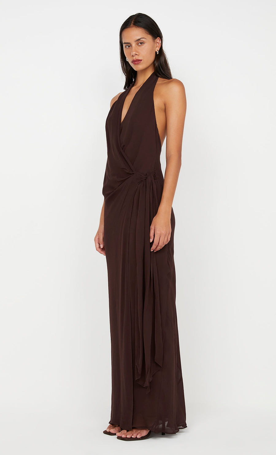 Bec + Bridge - Soneva Wrap Dress in Dark Chocolate