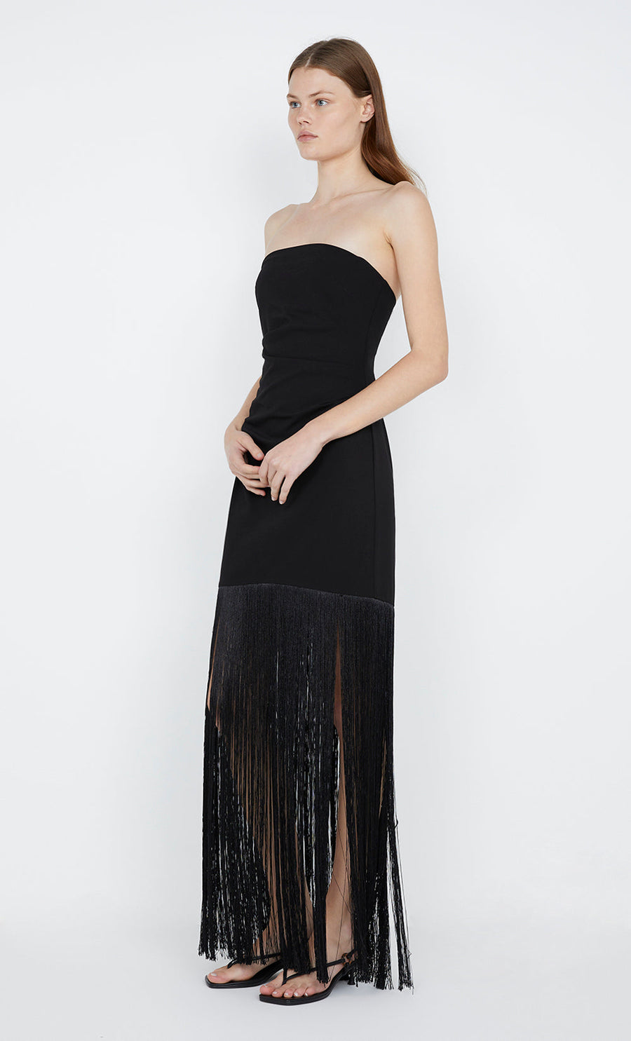 Bec + Bridge - Wilder Fringe Dress in Black