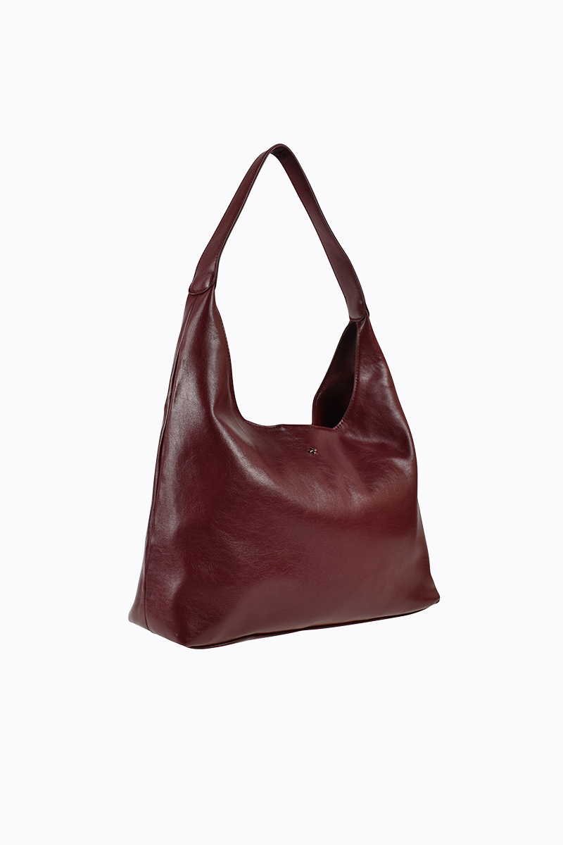 PETA + JAIN - Jami Slouch Tote in Cherry Crinkle/Gold