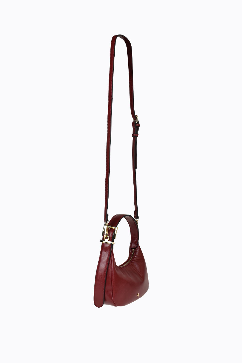 PETA + JAIN - Gigi Mini Bag in Cherry PU/Gold