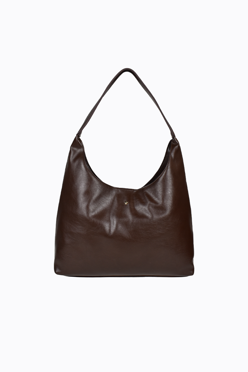 PETA + JAIN - Jami Slouch Tote in Chocolate Crinkle/Gold