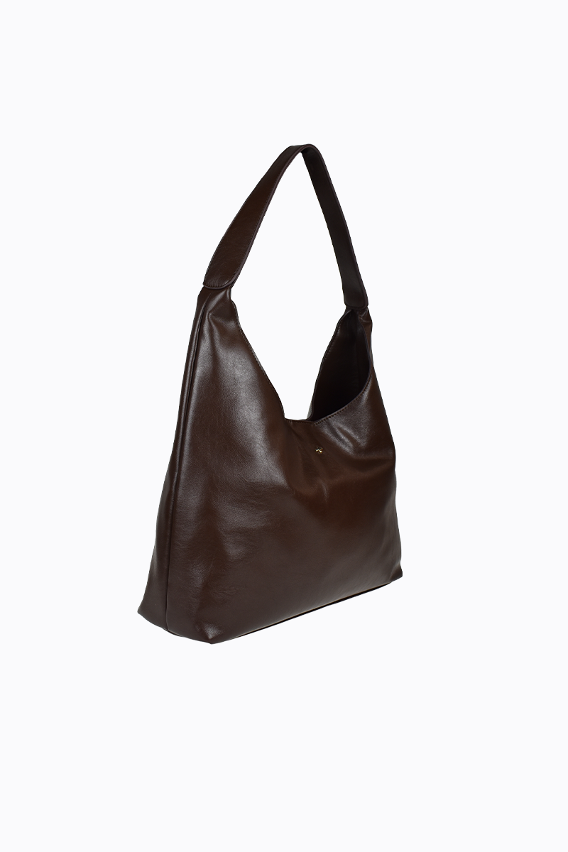 PETA + JAIN - Jami Slouch Tote in Chocolate Crinkle/Gold