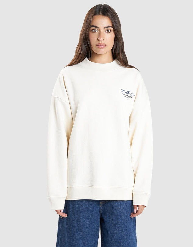 THRILLS - Signature Cocoon Panel Crew in Heritage White