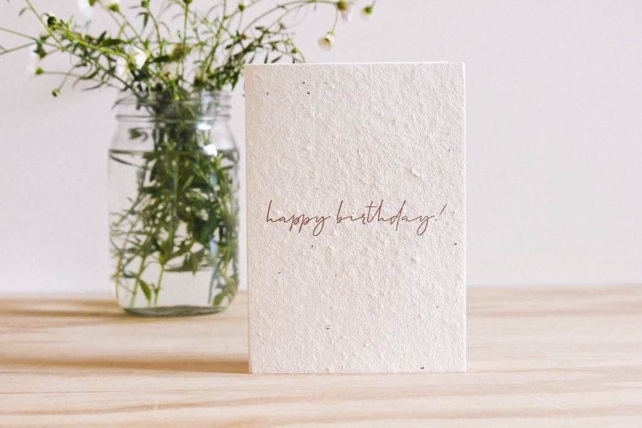 Hello Petal - Minimal Happy Birthday Card