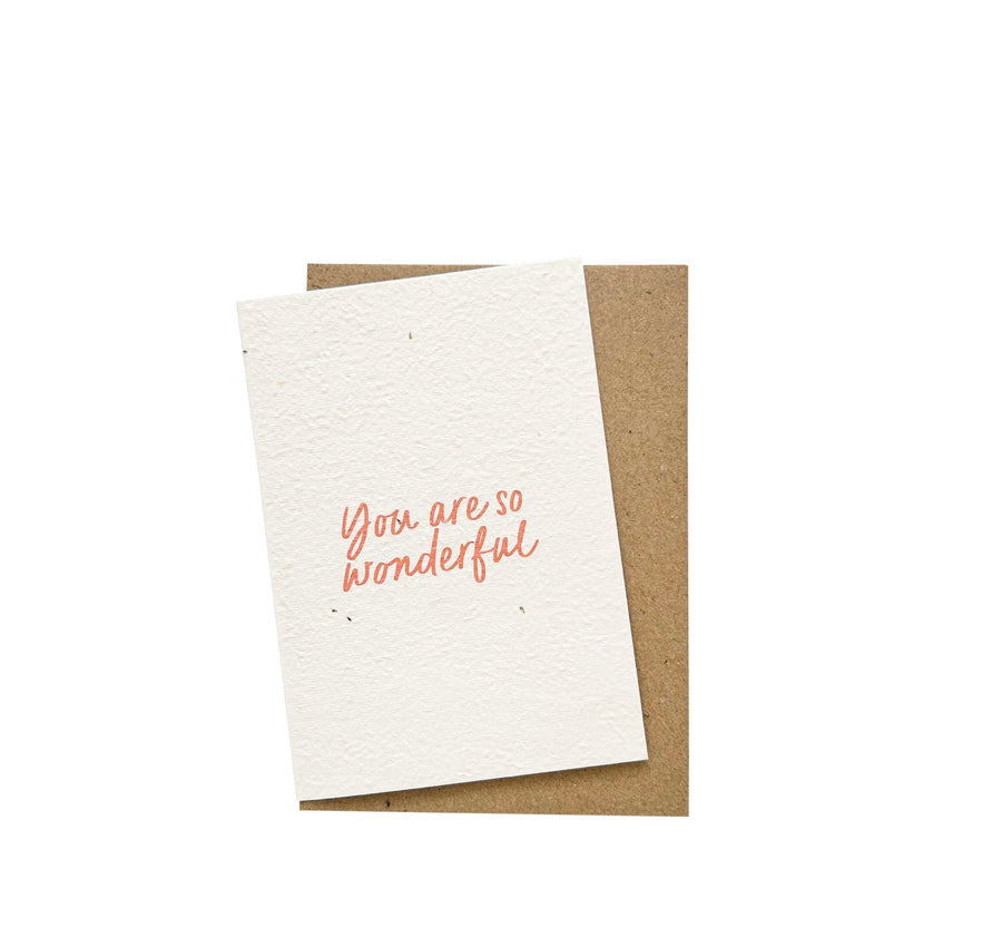 Hello Petal - You Are So Wonderful Card