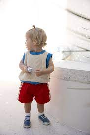 SUNDAY SIBLINGS- Playtime Cord Shorts in Red