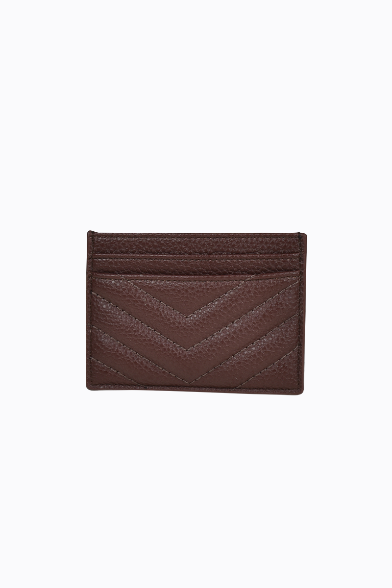 PETA + JAIN - Izzy Card Holder in Chocolate Pebble/Gold