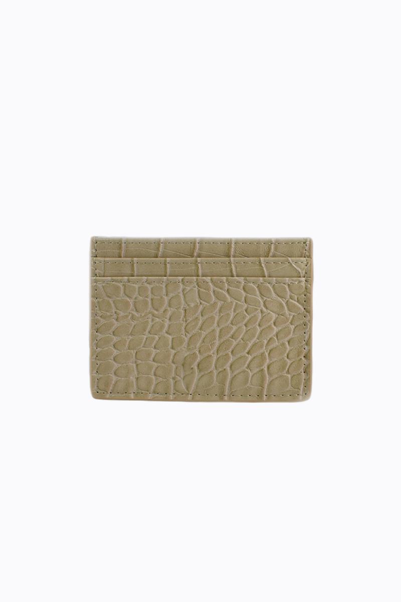 PETA + JAIN - Izzy Card Holder in Nude Croc/Gold