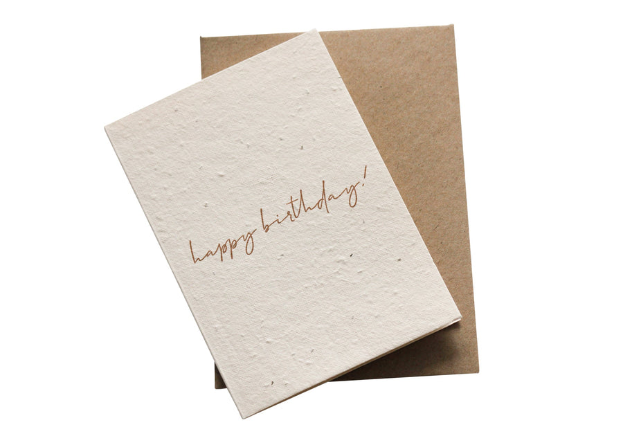 Hello Petal - Minimal Happy Birthday Card