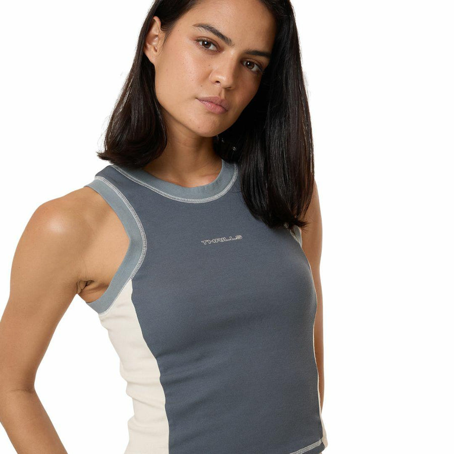 THRILLS - Grip Curve Tank in Dark Slate