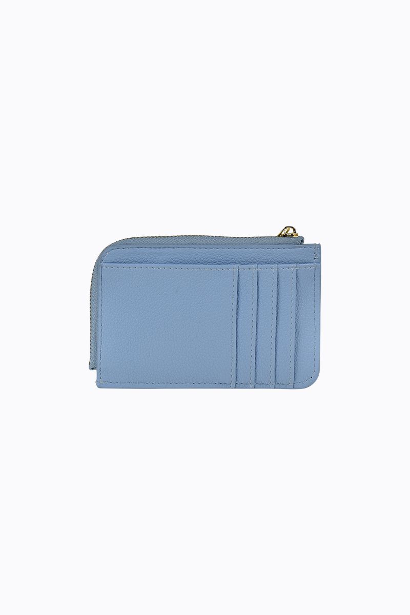 PETA + JAIN - Fitz CC Wallet in Pas Blue - Pebble/ Gld