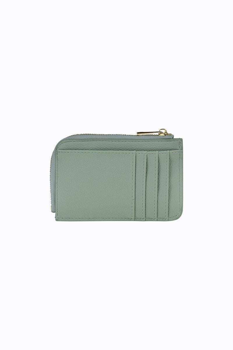 PETA + JAIN - Fitz CC Wallet in Sage - Pebble/ Gld