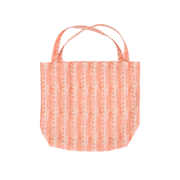 Wandering Folk - Waves Tote Bag in Tangerine