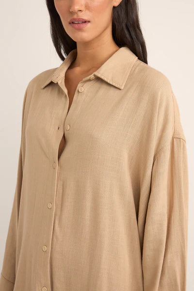 Rhythm - Sun Ray Long Sleeve Shirt Dress