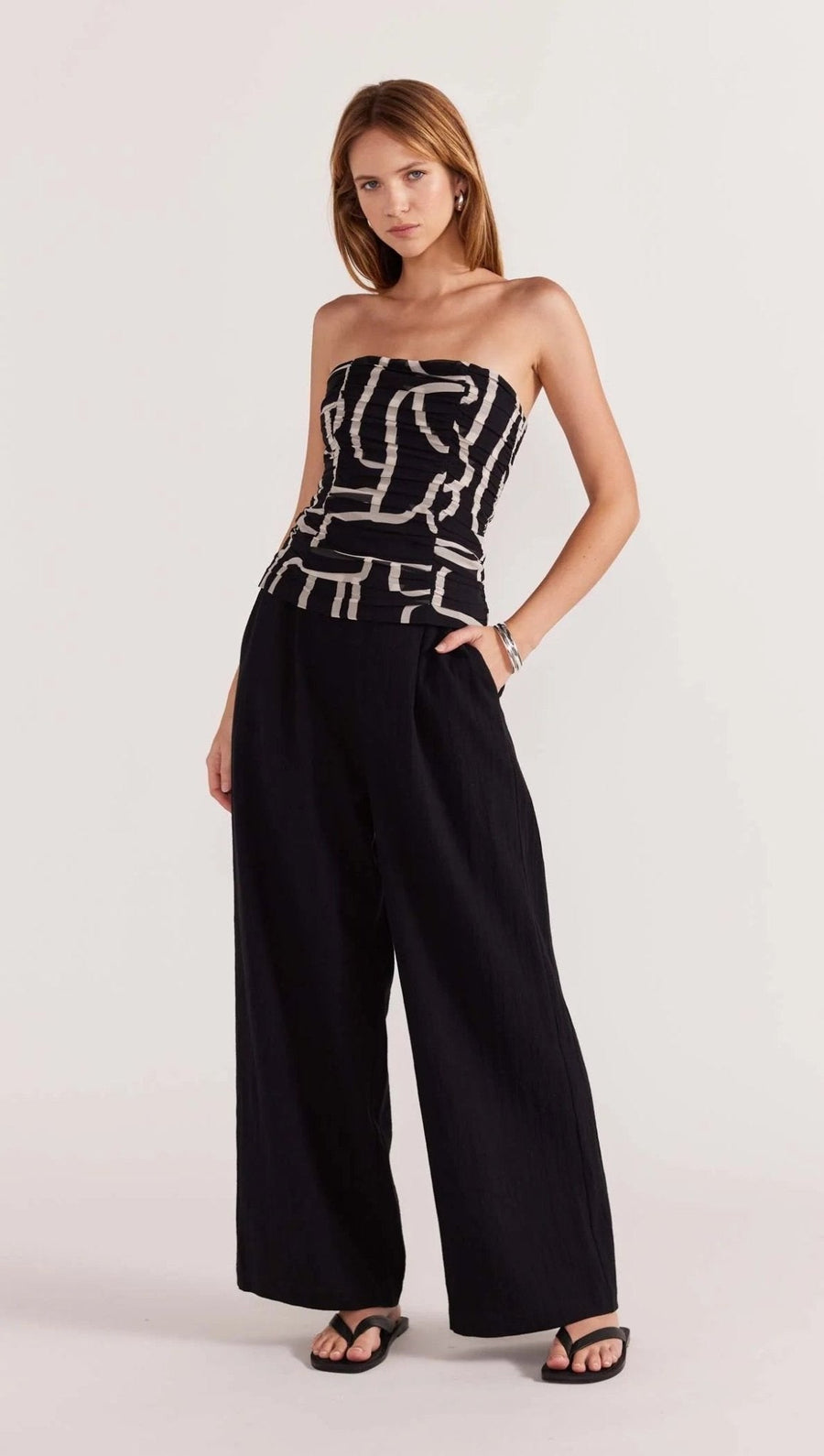 Staple the Label - Vento Maxi Bodice in Black/Cream