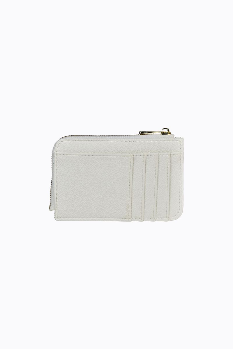 PETA + JAIN - Fitz CC Wallet in White - Pebble/ Gld