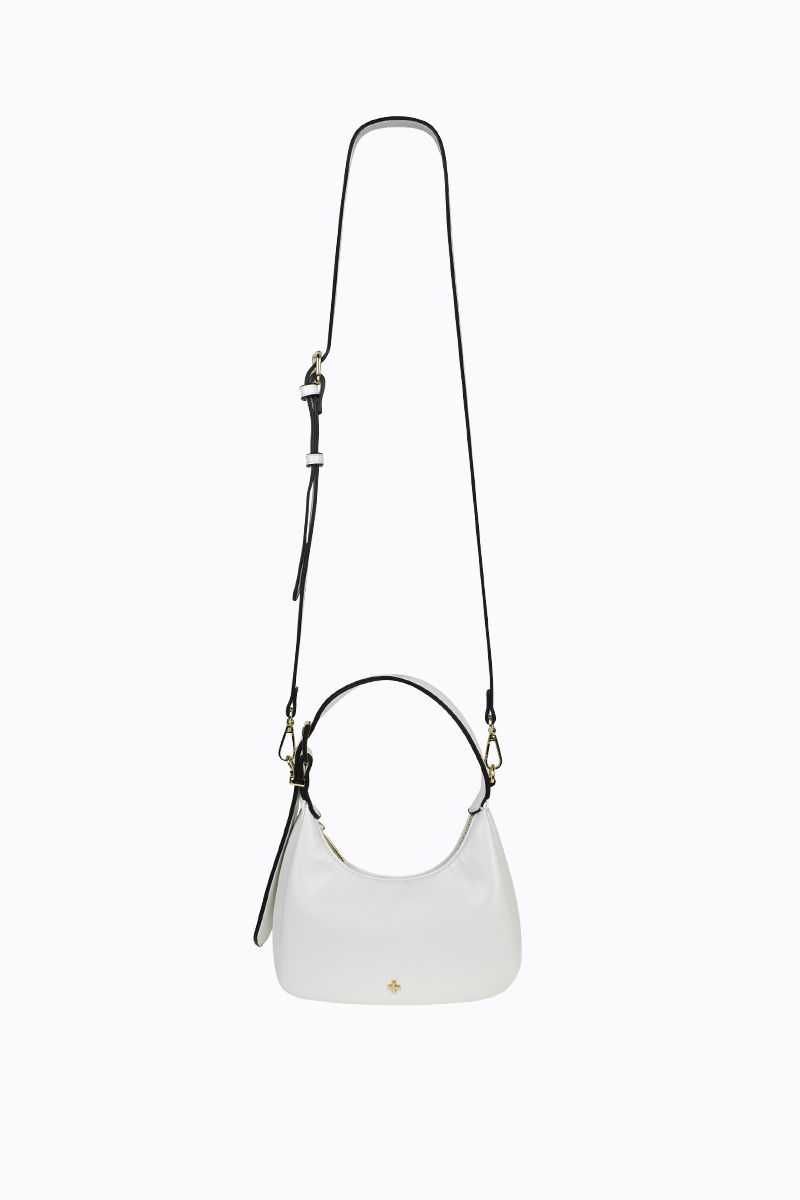 PETA + JAIN - Gigi Mini Bag in White PU/Gold