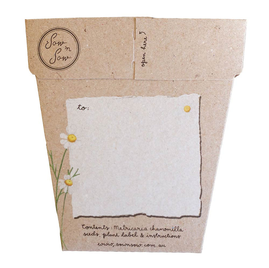 SOW N SOW - CHAMOMILE GIFT OF SEED