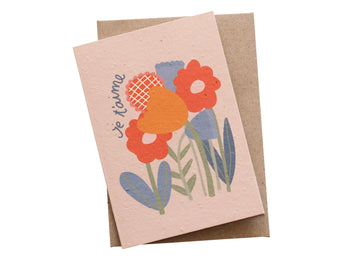 Hello Petal - Je T'aime Plantable Card