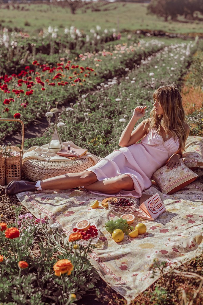 Wandering Folk - Forest Picnic Rug in Pastel