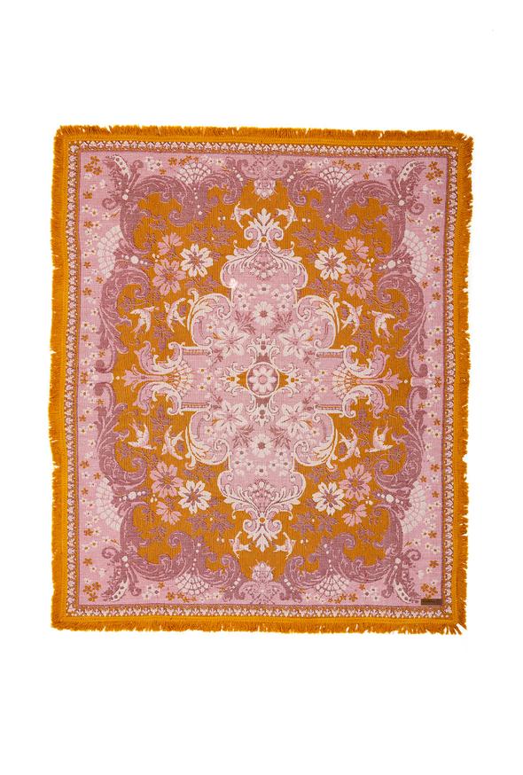 Wandering Folk - Wandering Throw in Rose