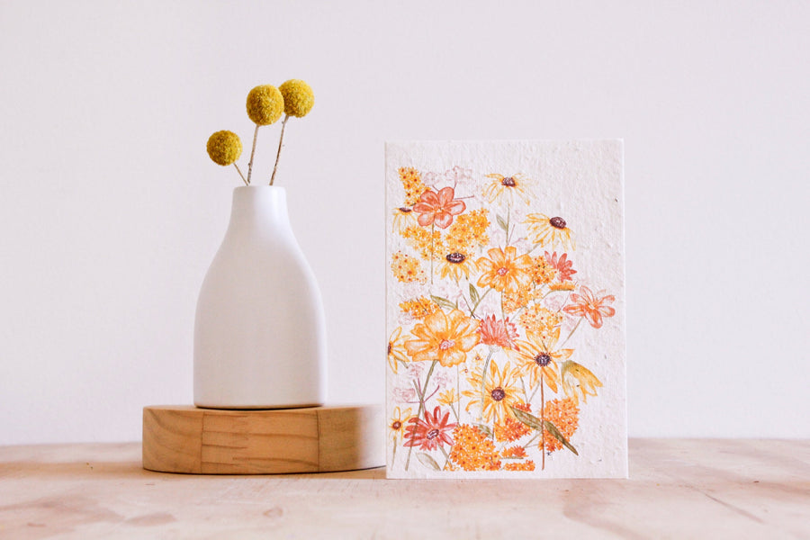 Hello Petal - Shades Of Sunshine Plantable Card